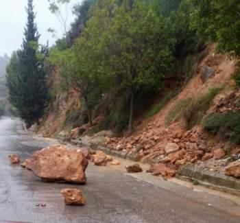 العاصفة تسببت بأضرار في قرى الجنوب