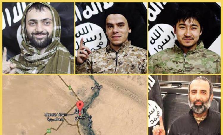 بالصور والجنسيات: 7 من (داعش) ينفذون عمليات انتحارية في محيط بيجي