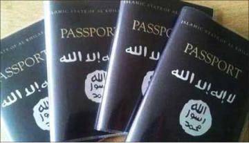 اختام تركية على جوازات سفر أعضاء في 