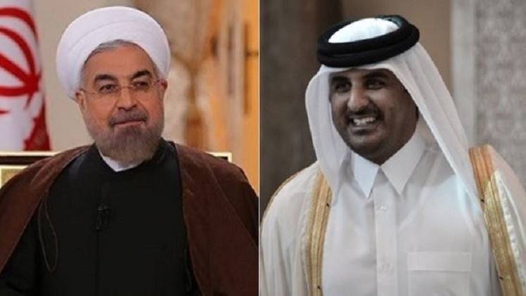 الرئيس الإيراني وأمير قطر يدعوان إلى وقف نزيف الدم بين المسلمين
