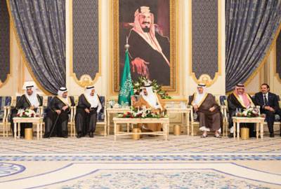 الملك السعودي استقبل الحريري