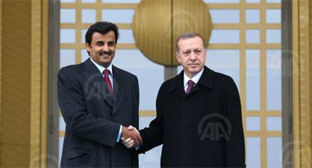 أردوغان يستقبل أمير قطر في أسطنبول اليوم
