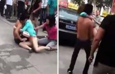 حاول انقاذ عشيقته من هجوم زوجته وابنته عليها في وسط الشارع
