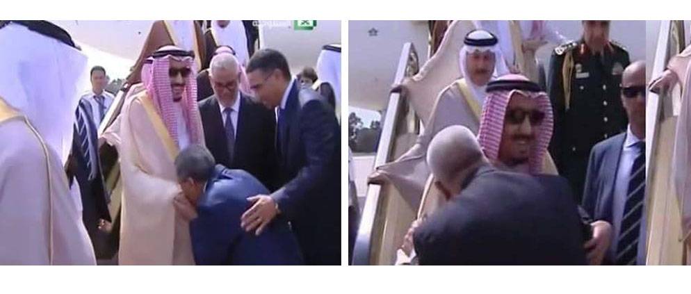 طريقة مصافحة المسؤولين المغاربة على الملك السعودي تشعل مواقع التواصل الاجتماعي