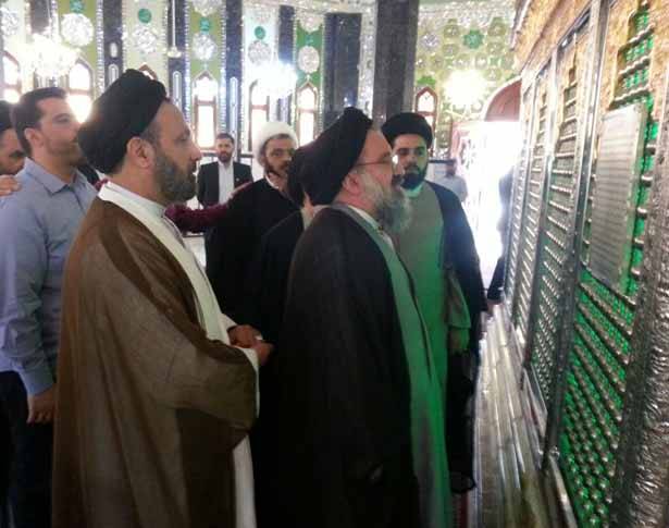 أحمد خاتمي زار مرقد
الموسوي في النبي شيت