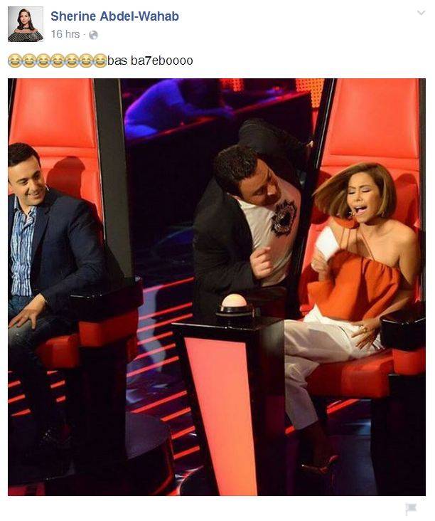 بالصورة - شيرين عبد الوهاب خائفة في كواليس The Voice بسبب عاصي الحلاني!