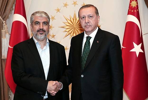 أردوغان يلتقي خالد مشعل في أنقرة