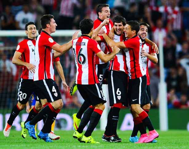 البطولات الأوروبية المحلية في كرة القدم:
أتلتيك بلباو يعيد برشلونة الى أرض الواقع (4-0)