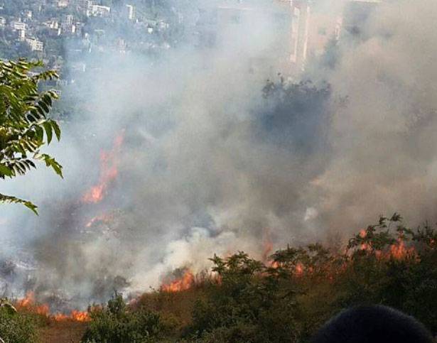 الجيش والدفاع المدني أخمدا  حرائق في مناطق عدّة