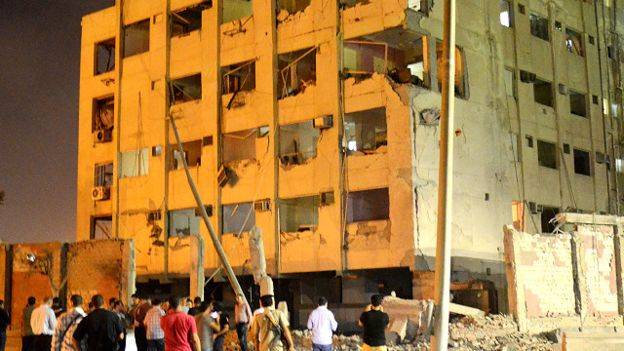 مصر: 29 مصابا في انفجار في محيط مقر أمني شمالي القاهرة