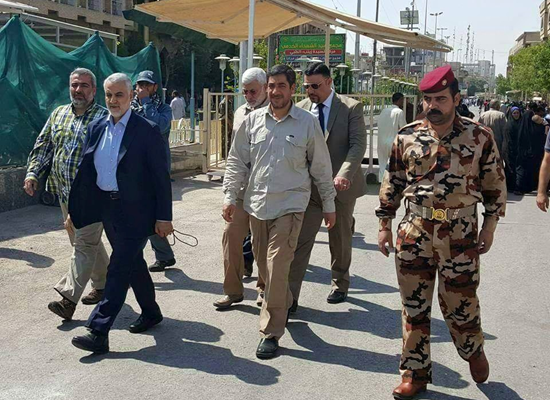 بالصور- سليماني يتجول في كربلاء