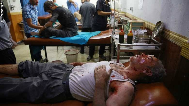 قتلى وجرحى بالمئات في غوطة دمشق.. "رؤوس مقطوعة" لداعش بمقر النظام