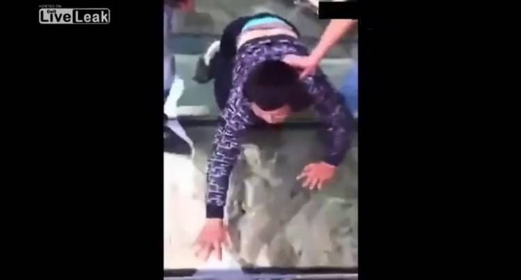 هذا ما يحدث لمن يخشى صعود المرتفعات وكان على ارتفاع 1430 مترا (فيديو)