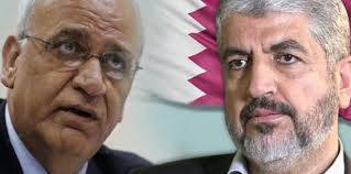 مشعل يبحث مع عريقات في الدوحة اجتماع المجلس الوطني الفلسطيني