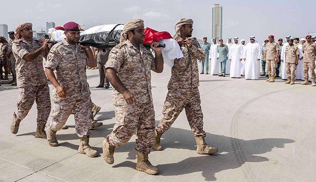 كم عدد الجنود الاماراتيين والبحرينيين القتلى في اليمن؟