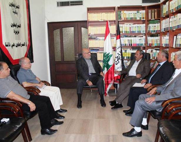 منظمة التحرير الفلسطينيّة بحثت
أوضاع اللاجئين مع حمدان وسعد