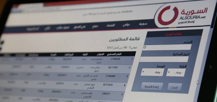 لأول مرة في تاريخ سوريا.. المخابرات السورية تنشر ملفاً بالتفاصيل عن الذين تريد توقيفهم