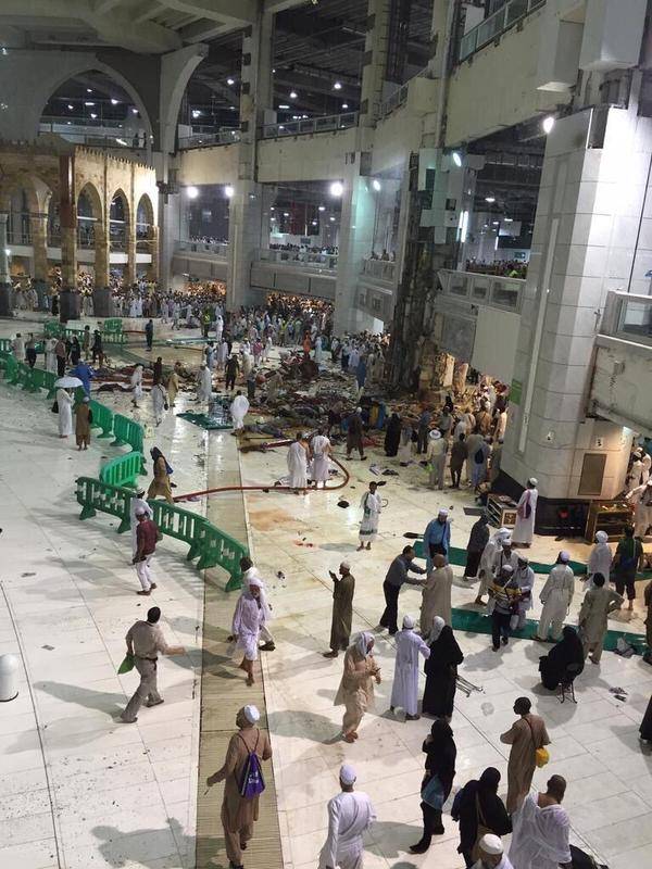 أسباب سقوط الرافعة في الحرم المكي: خطأ في التركيب