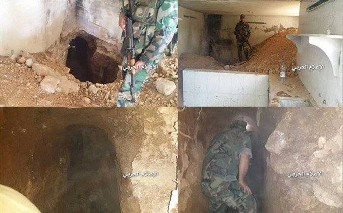 بالصور: حزب الله والجيش السوري يكتشفان نفقًا بطول 500 متر بين بلدة مضايا وسهلها المحاذي لسهل الزبداني