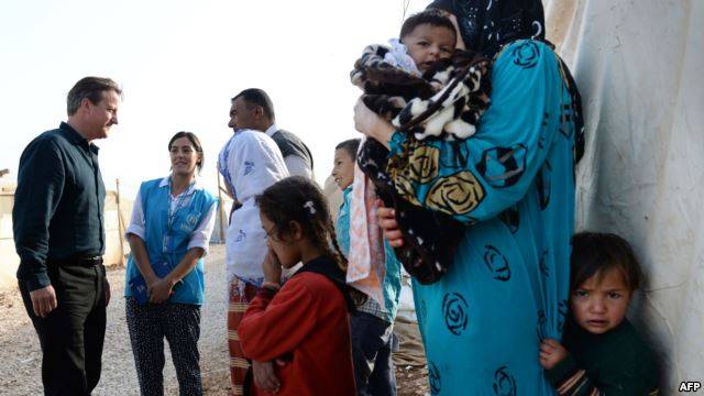 هذا ما دار بين كاميرون وأطفال لاجئين في مخيم الزعتري