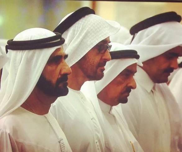 الصور الأولى من مراسم  تشييع جثمان نجل حاكم دبي