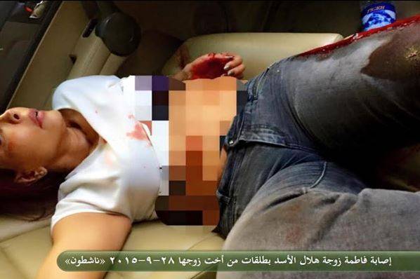 اصابة زوجة هلال الاسد باربع رصاصات