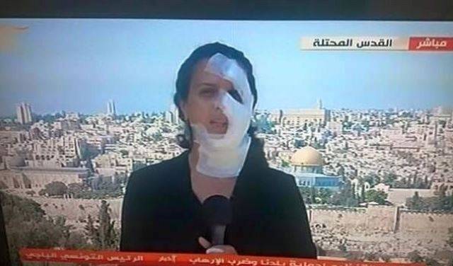 بالفيديو.. لحظة إصابة مراسلة قناة الميادين