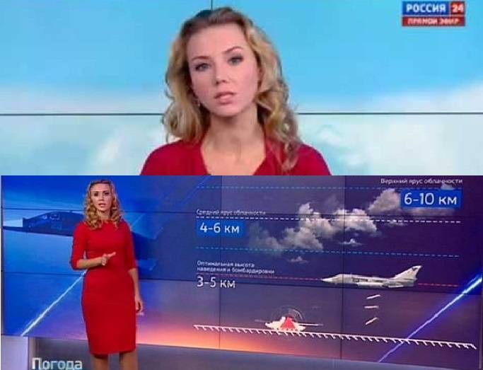 بالفيديو.. من هي الشقراء التي اختارها بوتين لتحبب الروس بالغارات في سوريا؟