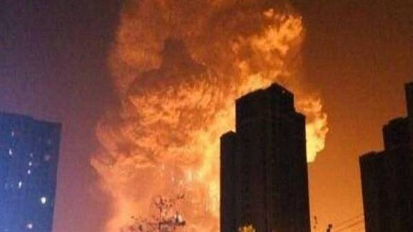 انفجار جديد داخل مستودع في تيانجين شمال شرق الصين