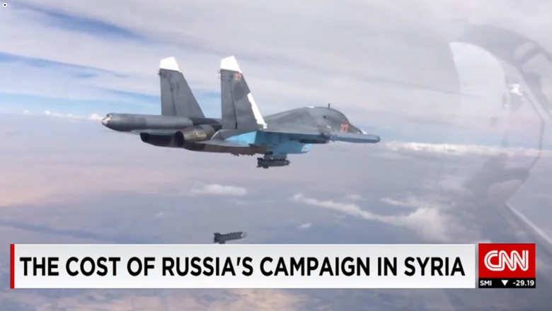 محللة تبين لـCNN كلفة عمليات روسيا بسوريا: موسكو لن تتحمل أكثر من 4 أشهر.. إطلاق صواريخ كروز كلف 30 مليونا.. و500 مليون لبناء القاعدة عدا التكلفة اليومية