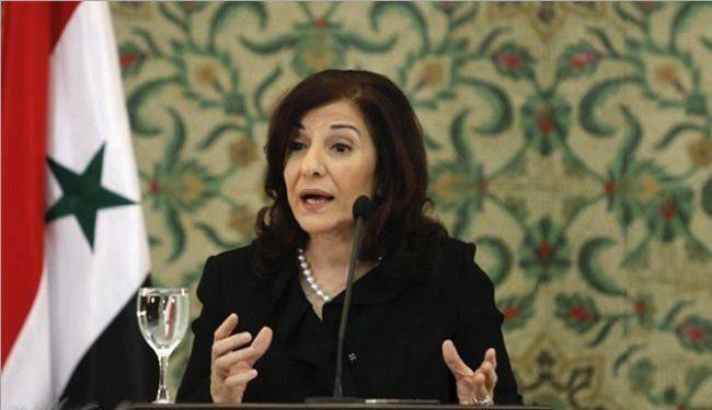 بثينة شعبان تشكر "تأييد مصر" للتدخل الروسي