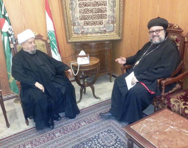 قبلان التقى المطران كوريه