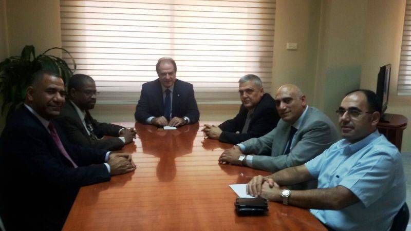قزي استقبل رئيس الجامعة الأميركية ووفد اتحاد الصحة العربي