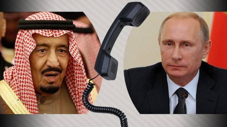 اتصال هاتفي بين بوتين والعاهل السعودي بخصوص حل الأزمة السورية والاوضاع بالمنطقة