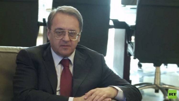 بوغدانوف: أقمنا اتصالات مع ممثلين عن 