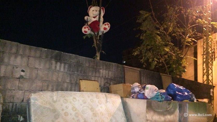دبٌّ يحرس النفايات في الدكوانة ؟؟؟