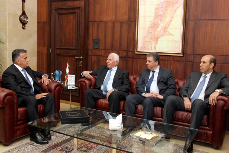 ابراهيم استقبل سفير فلسطين وبحث معه في أوضاع المخيمات