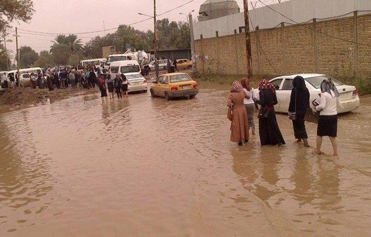 اصابة اربعة نازحين جراء سقوط سقف منزل بسبب الامطار بعامرية الفلوجة