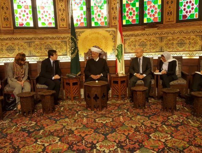 المفتي دريان يلتقي وفداً نيابياً إيطالياً