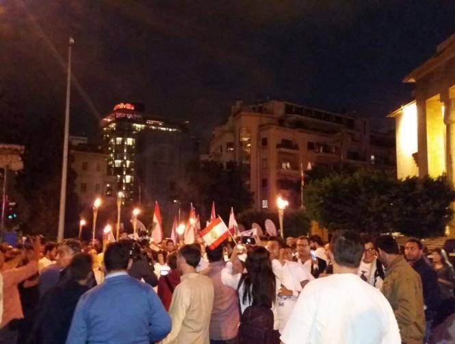 قوى الأمن ترافق مسيرة الحراك المدني