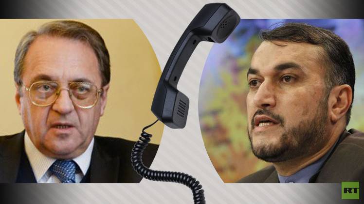 بوغدانوف وعبد اللهيان يبحثان هاتفيا أزمتي سوريا واليمن