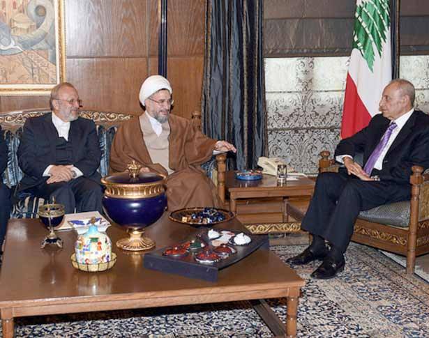 بري استقبل الجسر ووفدين إيرانيين