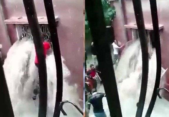 فيديو صادم.. عملية انقاذ طفلين من الغرق تبوء بالفشل