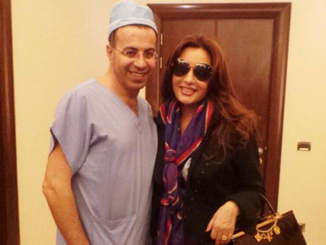 ماذا تفعل لطيفة في مستشفى د. نادر صعب التجميلي؟