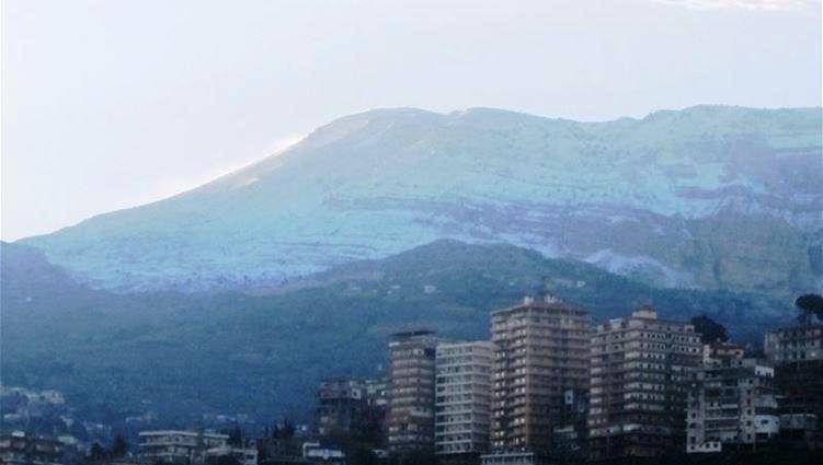 الثلوج غطت جبل الأربعين في الضنية