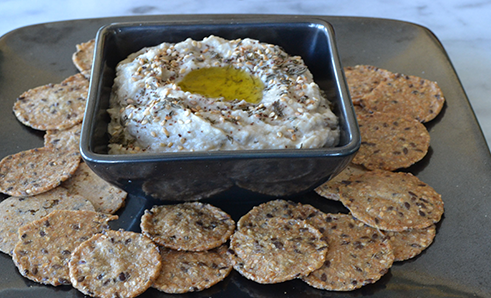 طريقة تحضير سلطة بابا غنوج بالفطر (المشروم)
