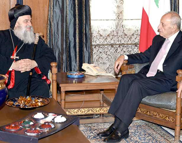 افرام الثاني عرض الأوضاع مع برّي وسلام
وأكد ارساء السلام في جولته الروحيّة