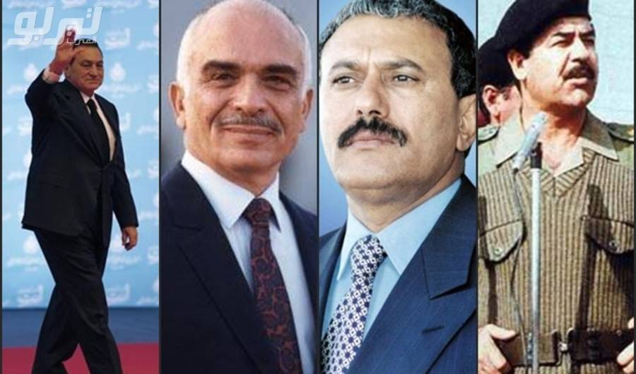 صور نادرة لـ 4 رؤساء دول عربية على متن سيارة واحدة!
