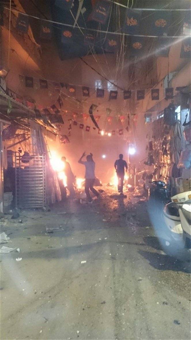 بالفيديو - : لحظة وقوع الإنفجار الإرهابي الثاني في الضاحية الجنوبية