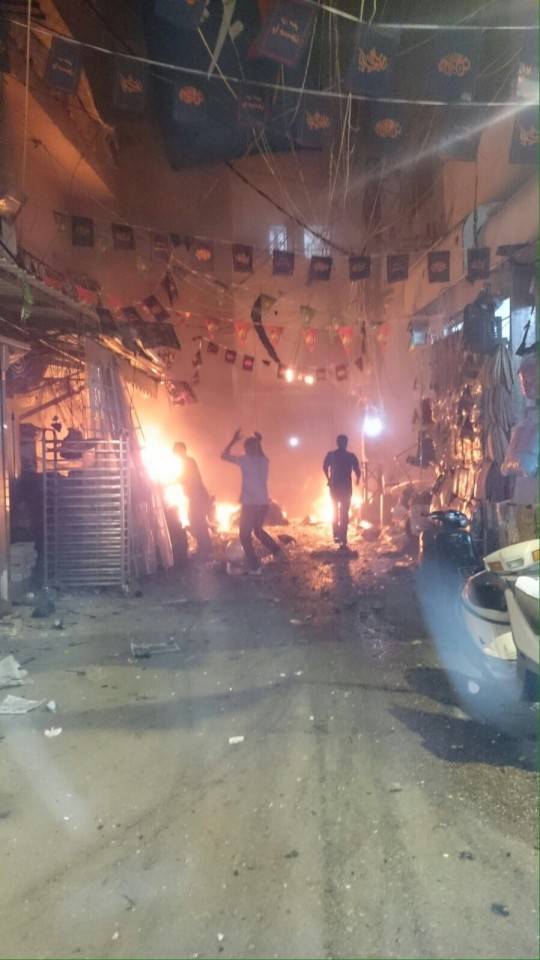 تضرر 12 مبنى و55 محلًا في برج البراجنة